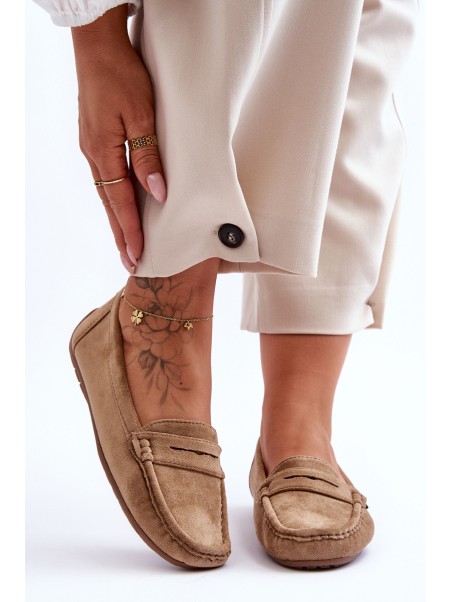 Women's Suede Moccasins Brown Lenvie