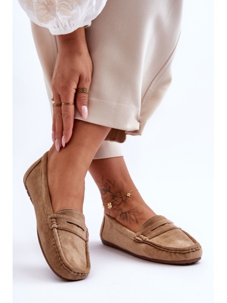 Women's Suede Moccasins Brown Lenvie