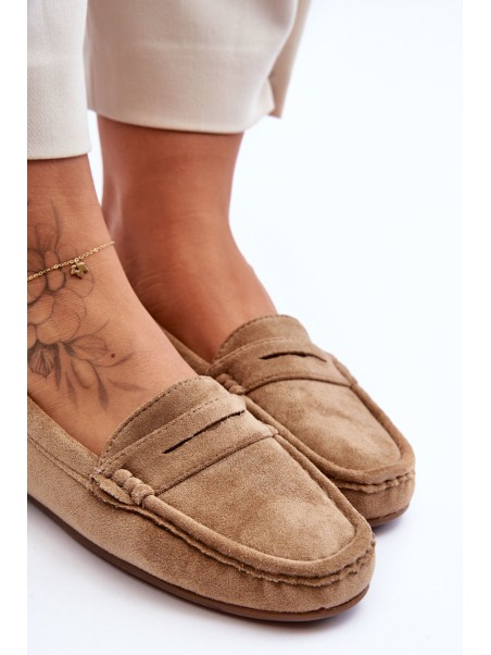 Women's Suede Moccasins Brown Lenvie
