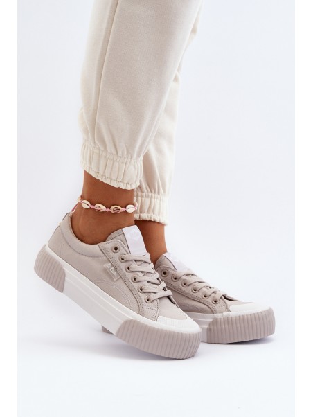 Women's sneakers on a thick sole Lee Cooper LCW-24-31-2178 Grey