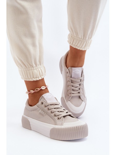 Women's sneakers on a thick sole Lee Cooper LCW-24-31-2178 Grey