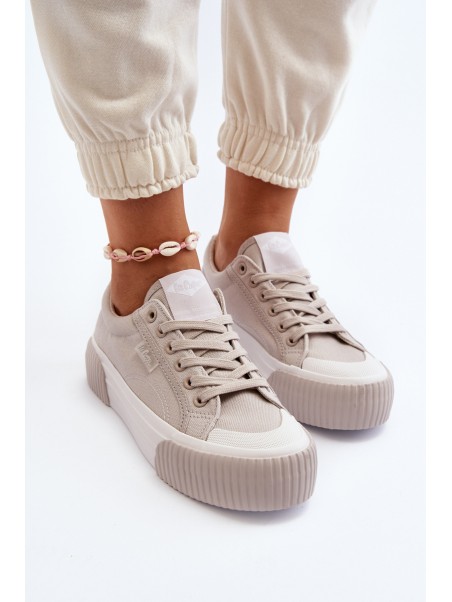 Women's sneakers on a thick sole Lee Cooper LCW-24-31-2178 Grey