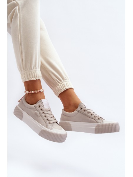 Women's sneakers on a thick sole Lee Cooper LCW-24-31-2178 Grey