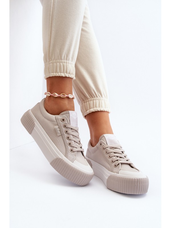 Women's sneakers on a thick sole Lee Cooper LCW-24-31-2178 Grey