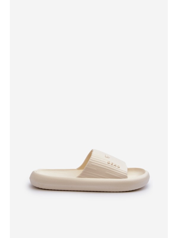Lightweight Women's Foam Slides in Light Beige by Fenicva