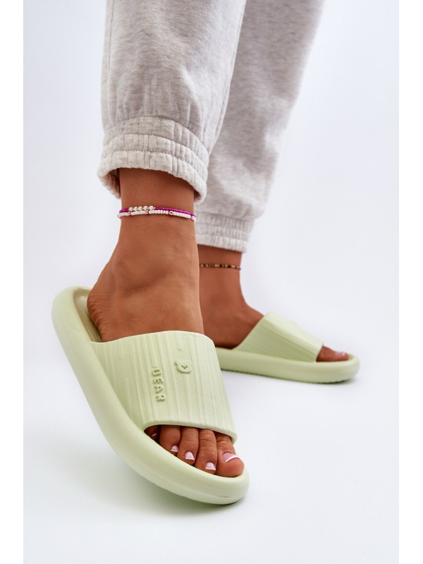 Women's Lightweight Green Foam Flip-Flops Fenicva