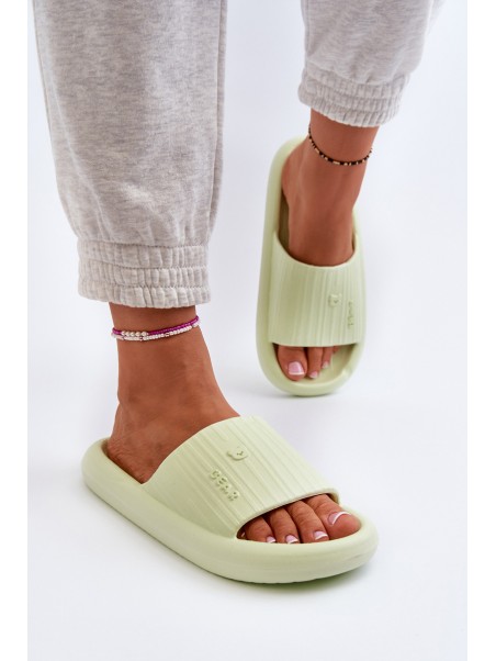 Women's Lightweight Green Foam Flip-Flops Fenicva