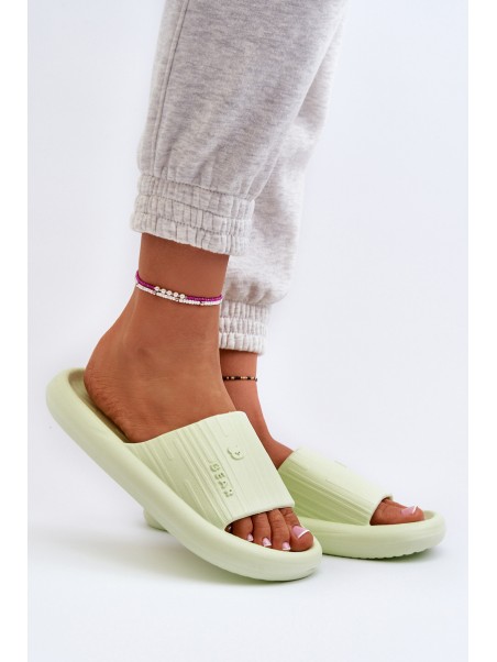 Women's Lightweight Green Foam Flip-Flops Fenicva