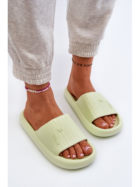 Women's Lightweight Green Foam Flip-Flops Fenicva