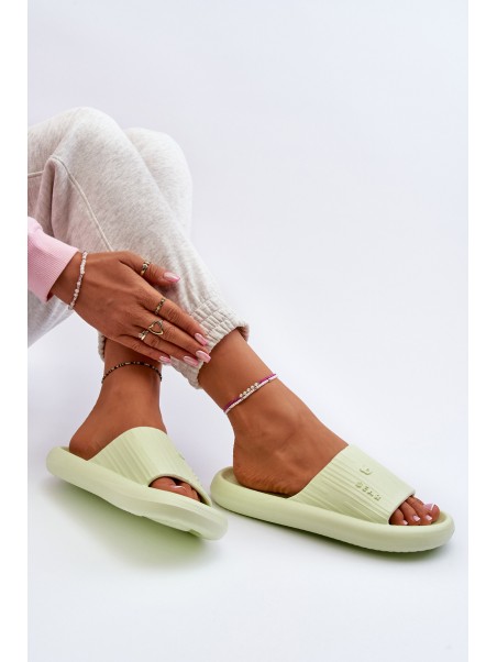 Women's Lightweight Green Foam Flip-Flops Fenicva