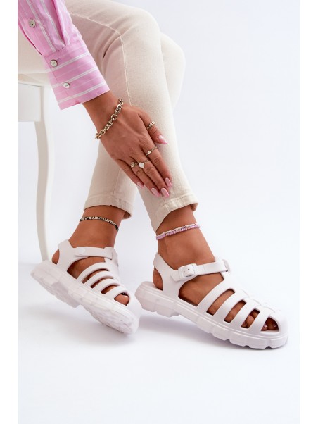Women's Foam Sandals Roman White Gasaria