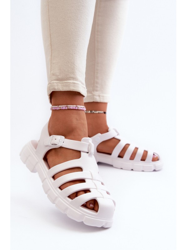 Women's Foam Sandals Roman White Gasaria