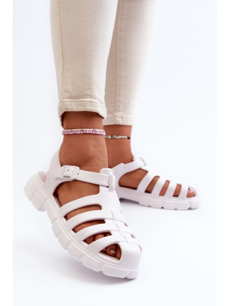 Women's Foam Sandals Roman White Gasaria