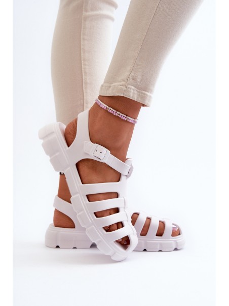 Women's Foam Sandals Roman White Gasaria