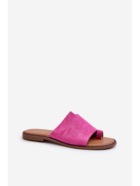 Women's Suede Flip-Flops Pink Amite