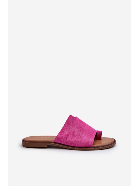 Women's Suede Flip-Flops Pink Amite