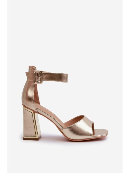 Elegant Women's Sandals with Gold Heels Rosazara