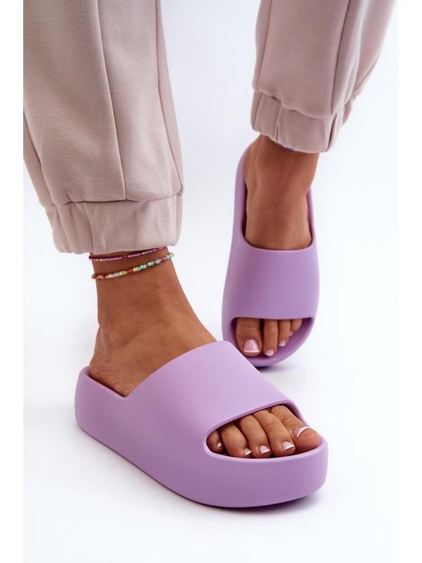 Women's Thick Sole Beige Slides Oreithano