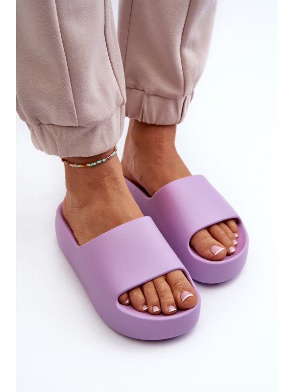 Women's Thick Sole Beige Slides Oreithano