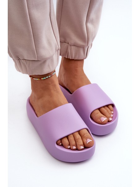 Women's Thick Sole Beige Slides Oreithano