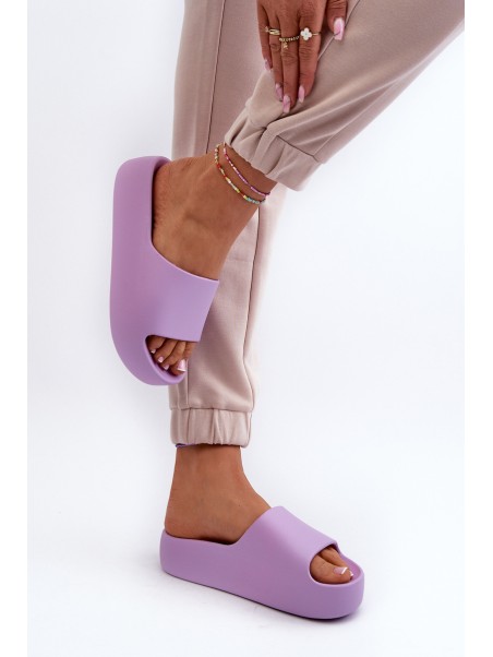 Women's Thick Sole Beige Slides Oreithano