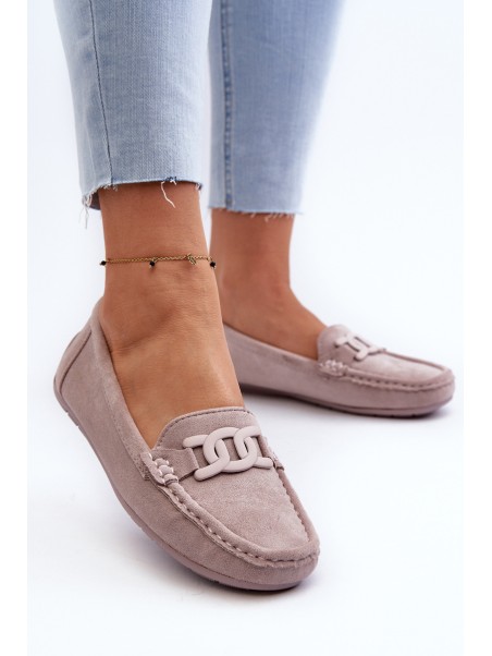 Women's Stylish Suede Moccasins Purple Rabell