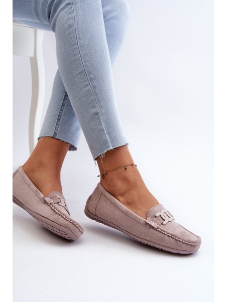 Women's Stylish Suede Moccasins Purple Rabell