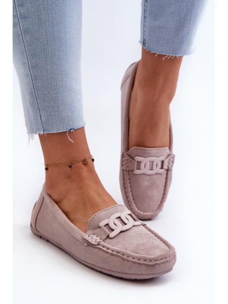 Women's Stylish Suede Moccasins Purple Rabell