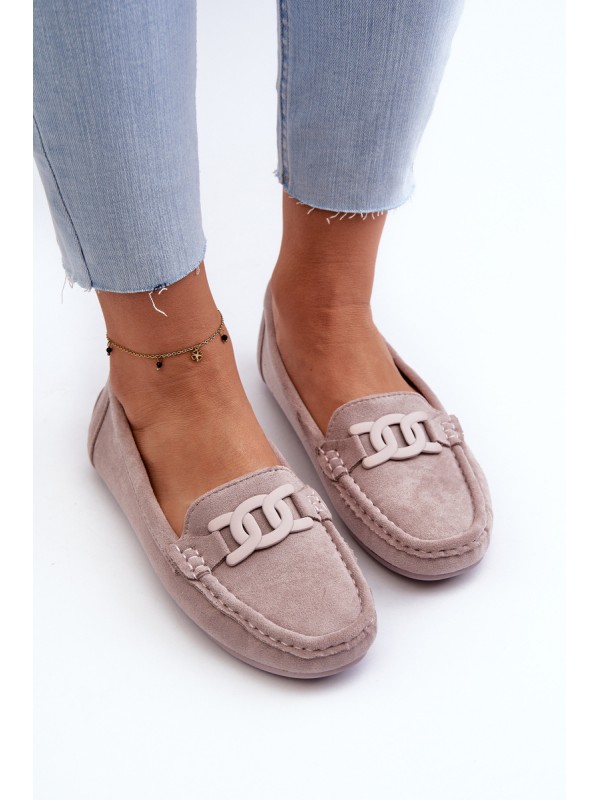 Women's Stylish Suede Moccasins Purple Rabell