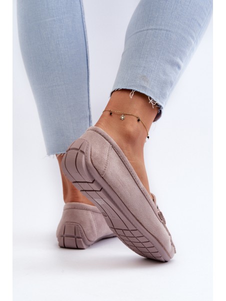 Women's Stylish Suede Moccasins Purple Rabell