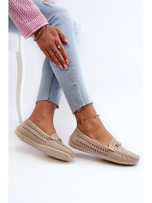 Women's Black Lattice Loafers Rasirna 2