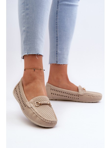Women's Black Lattice Loafers Rasirna