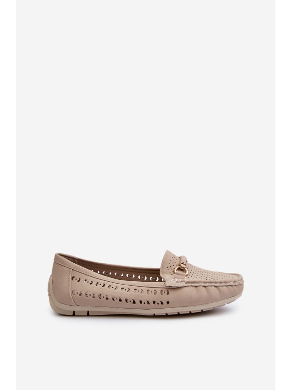 Women's Black Lattice Loafers Rasirna