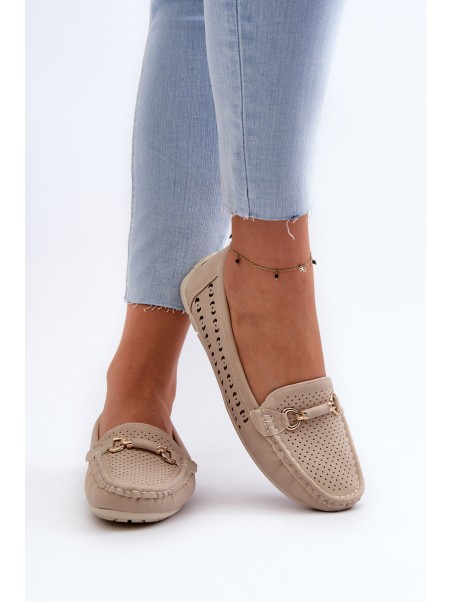 Women's Black Lattice Loafers Rasirna