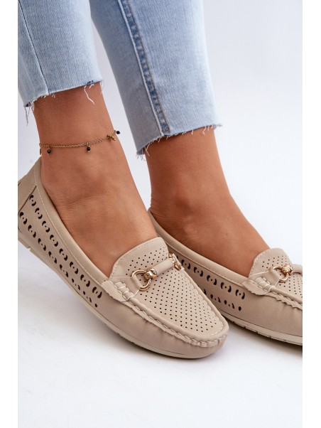 Women's Black Lattice Loafers Rasirna