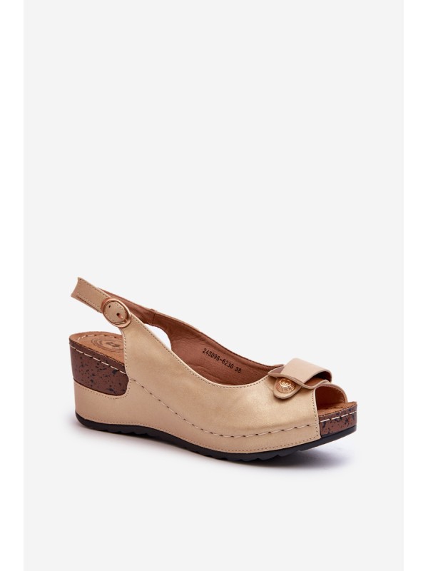 Women's Lightweight Wedge Sandals Comfort Shoes Beige Efravia