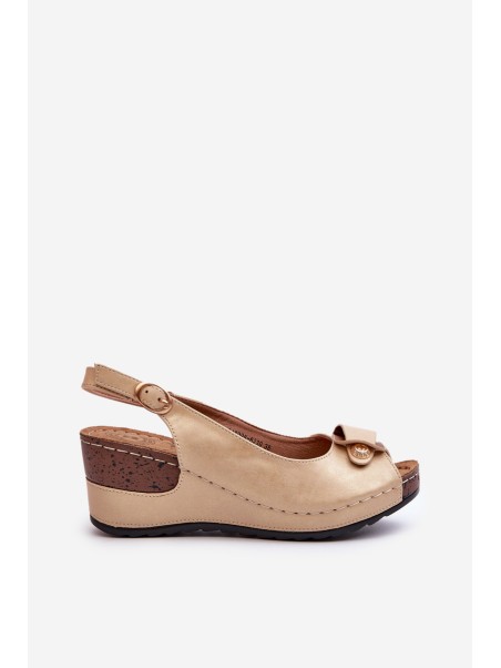 Women's Lightweight Wedge Sandals Comfort Shoes Beige Efravia