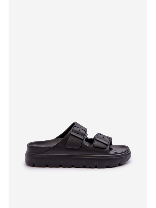 Women's Foam Platform Flip-Flops Black Melorea