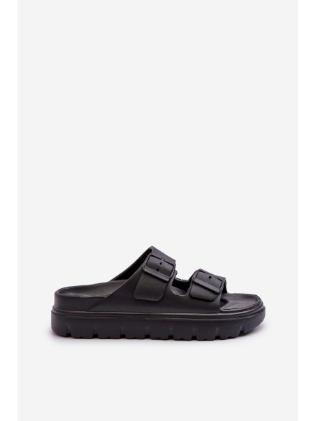 Women's Foam Platform Flip-Flops Black Melorea
