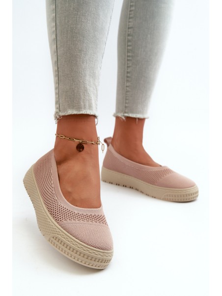 Women's Slip-on Platform Sneakers Pink Pimadea