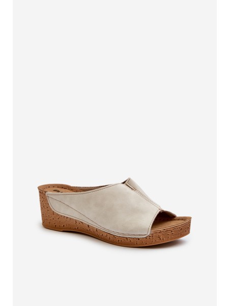 Comfortable Women's Wedge Sandals Inblu NG000002 Beige