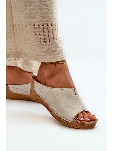 Comfortable Women's Wedge Sandals Inblu NG000002 Beige