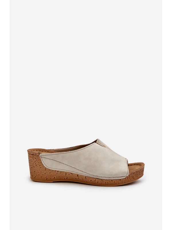 Comfortable Women's Wedge Sandals Inblu NG000002 Beige