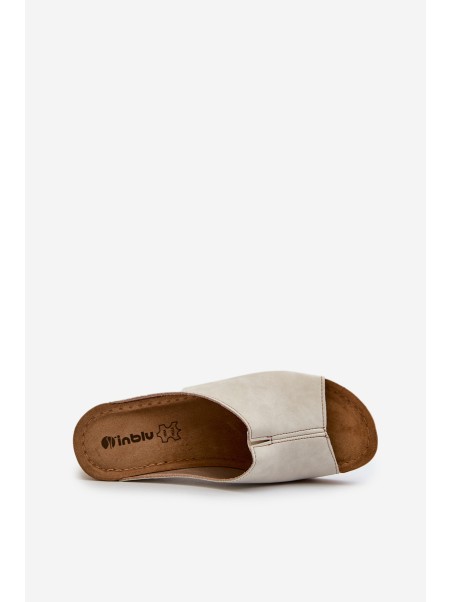 Comfortable Women's Wedge Sandals Inblu NG000002 Beige