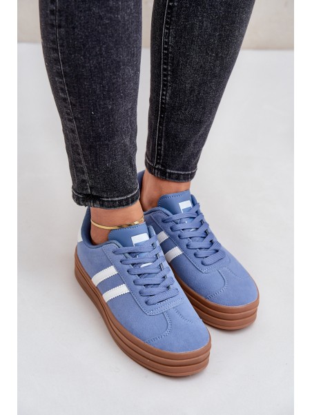 Women's Sneakers On Platform Blue Egelia