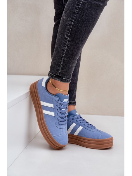 Women's Sneakers On Platform Blue Egelia