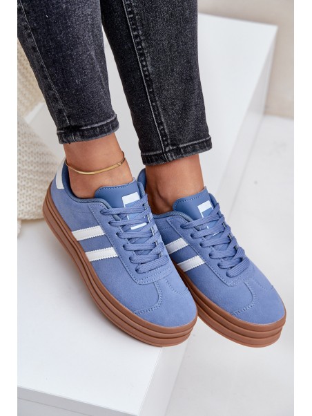 Women's Sneakers On Platform Blue Egelia