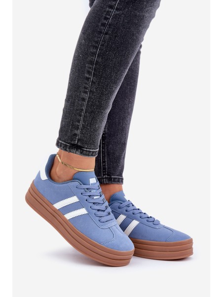 Women's Sneakers On Platform Blue Egelia