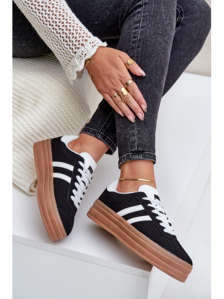 Women's Platform Sneakers Black Egelia