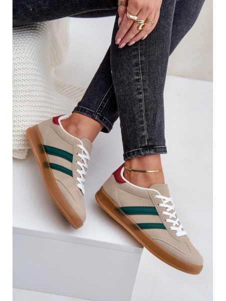 Women's Low Beige Sneakers Ennorwen